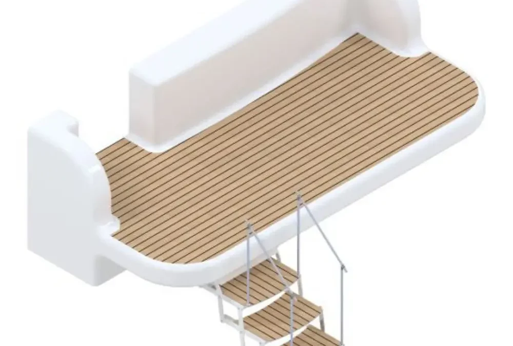 Electric Folding Boat Ladder for Easy Water Access