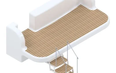 Electric Folding Boat Ladder for Easy Water Access